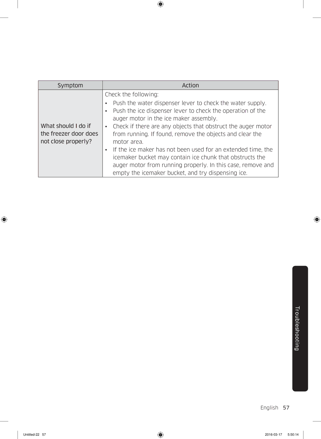 Samsung RS53K4600SA/EF, RS53K4400SA/EF manual English 57  